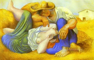  sleeping Art - Sleeping Peasants 1919 Cubists